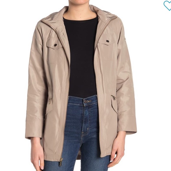 NEW Michael Kors Drawstring Hooded Coat - Picture 3 of 4